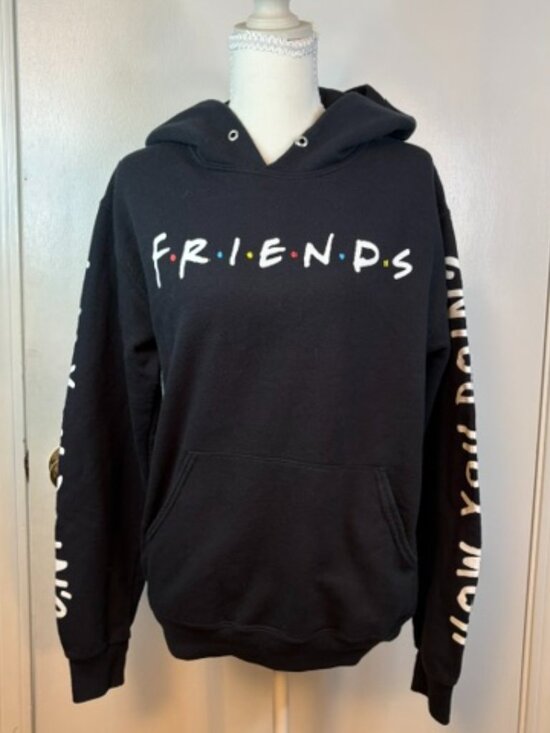 FRIENDS Tops - FRIENDS Black hoody sweatshirt